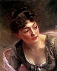 Gustave Jean Jacquet Canvas Paintings - A Quick Glance